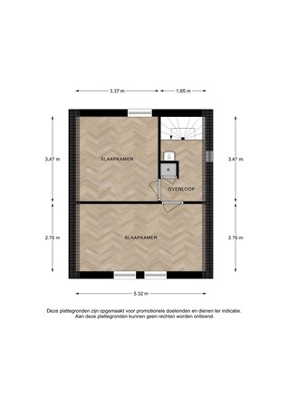 Floorplan - Kievit 33, 7423 DA Deventer